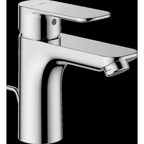 Hansa Basic - Grifo de lavabo, con desagüe, cromo 55502203 (1/4)