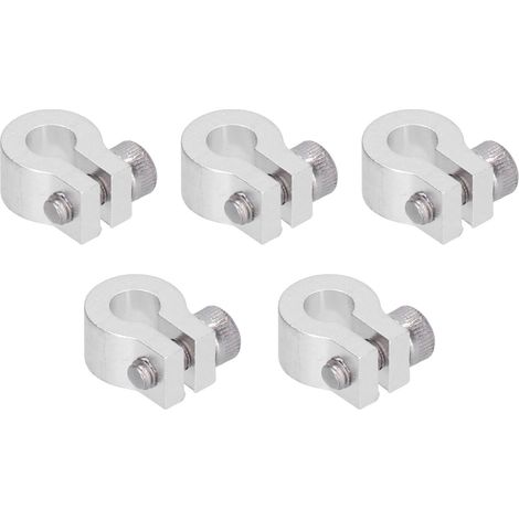 Lot de 5 colliers de serrage pour tuyaux d'échappement en alliage d'aluminium durable avec bande étroite pour applications automobiles. (1/5)