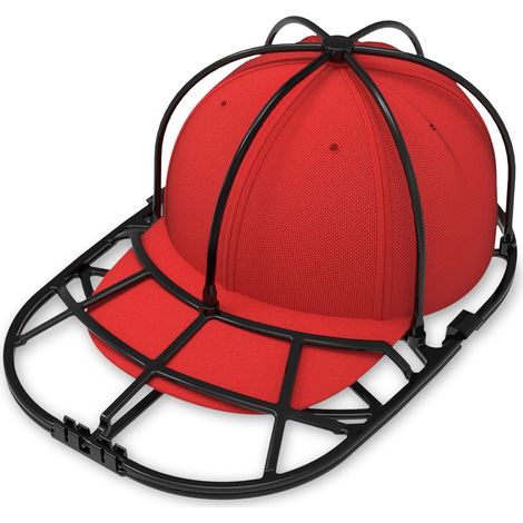 Cage Pour Lavage De Casquettes - Compatible Lave-Linge Et Lave-Vaisselle - Pour Casquettes Adultes Et Enfants - Noir (1/5)