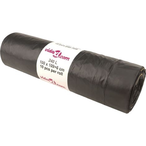 Müllsäcke mit Kordel 150 Stk schwarz 240 L