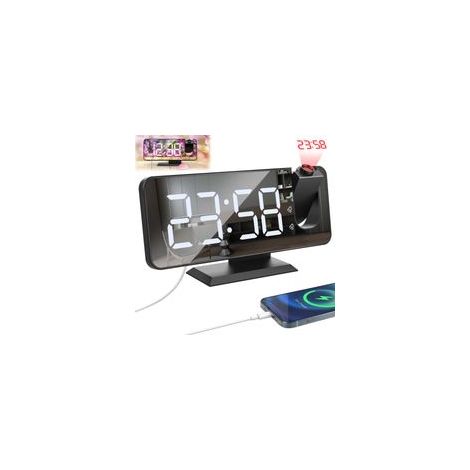 Sveglia luminosa con proiettore e orologio digitale, con caratteristiche: LED, proiettore, da scrivania (1/5)