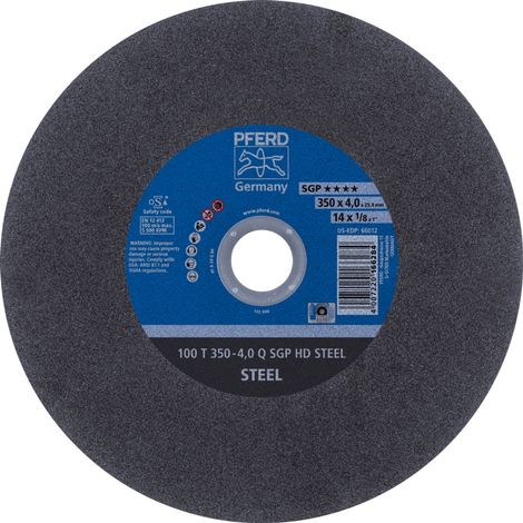 PFERD TOOLS Stationäre Trennscheibe T 350x4,0x25,4 mm "mittelhart" HD STEEL für Stahl 100m/s 10 Stk (1/5)