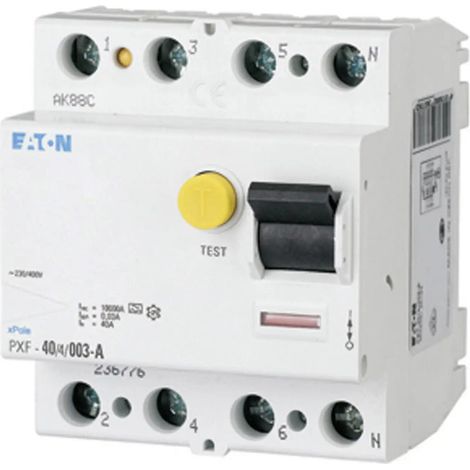 [GEBRAUCHT] B-Ware Eaton FI-Schutzschalter Fehlerstromschutz- Leitungsschutzschalter A 4polig 400 V (1/2)