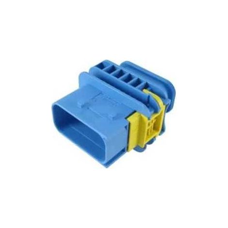 Connettore Heavy Duty Sealed 1.6X2.8 porta maschio 12vie blu senza guarnizione