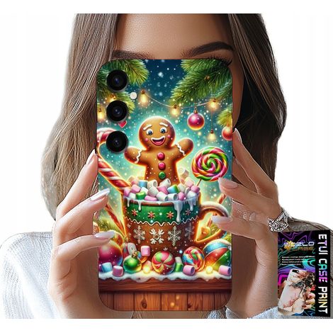 Custodia per Samsung Galaxy S24 Plus - motivi natalizi a tema pan di zenzero + vetro (1/5)