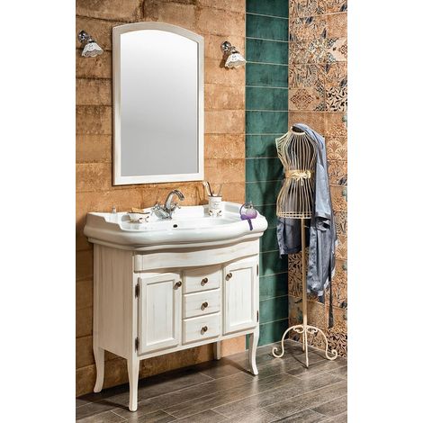 Ensemble de salle de bain RETRO 100, vieux blanc (1/4)