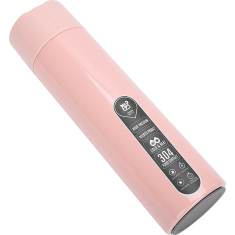 Intelligente Wasserflasche mit Touch-Temperaturanzeige, Trinkzeiterinnerung, Vakuumisolierung, wiederaufladbarem Akku, pink (1/5)