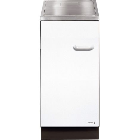 Beistellherd K144S 40cm,Weiß Stahlplatte 5kW