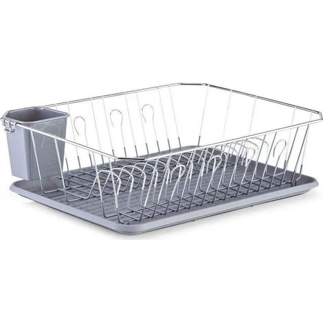 Zeller Scolapiatti grigio 45,5 x 35 cm elegante