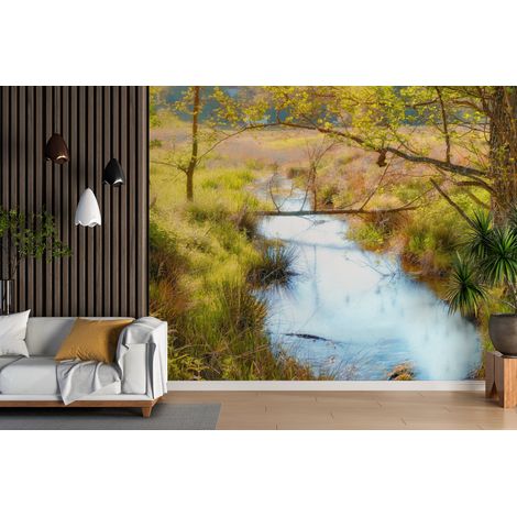 Papier peint cascades ruisseau secret des bois - 150 x 250 cm (1/2)