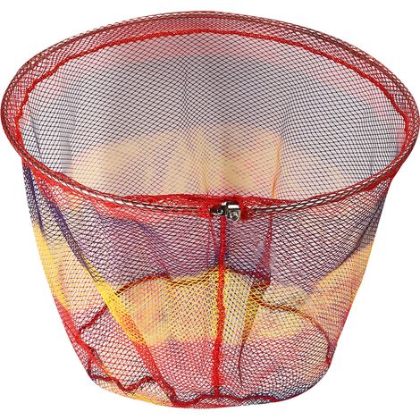 Épuisette pliante portative 50cm avec ouverture, piège à crevettes, cage de pêche, filet de transport, accessoire. (1/5)
