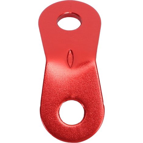 Lot de 20 tendeurs de corde en alliage d'aluminium antidérapants à double trou, robustes et faciles à manipuler, pour le camping, la randonnée et les activités de plein air (rouge). (1/5)
