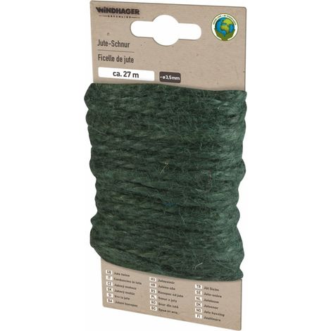 Windhager Jute-Schnur 27 m, grün Schutzvlies (1/2)