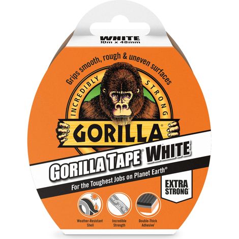 Gorilla Glue 3044611 Gorilla Tape 48mm x 10m White GRGCLOTHWH (1/5)
