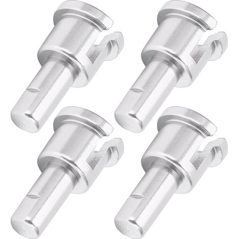 Set aus 4 verschleißfesten RC-Differentialbechern aus langlebiger Aluminiumlegierung für ferngesteuerte Autos (silber). (1/5)