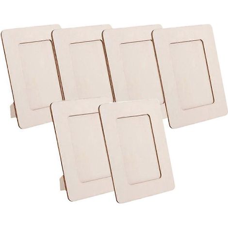 Leerer, handgefertigter Holzfotorahmen, 15 cm (6 Zoll) breit (1/5)
