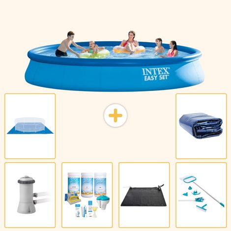 Intex Piscine Easy Set Ronde - 457x84 cm - 7-pièces  S20278 (1/5)