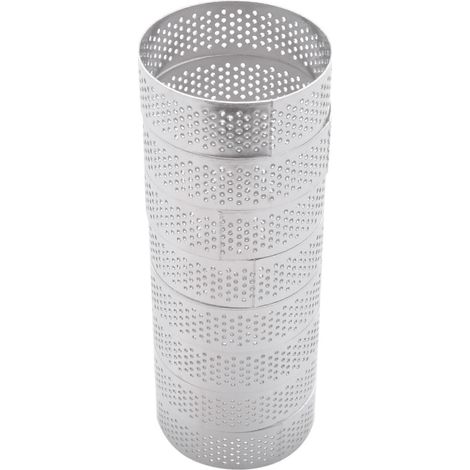 8-teiliges Set Kuchenmousse-Ringe, runde, doppelt gerollte Tarteringe, Metallform 6 cm