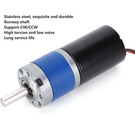 Pièces mécaniques pour moteur CC sans balais, engrenage métallique 36 mm, haute torsion, faible bruit, résistant à l'usure, 12 V (8 tr/min) (1/4)
