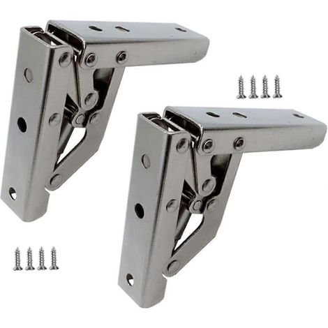 SEWACC Lot de 2 charnières de porte pliantes en acier pour armoire/placard souple (1/5)