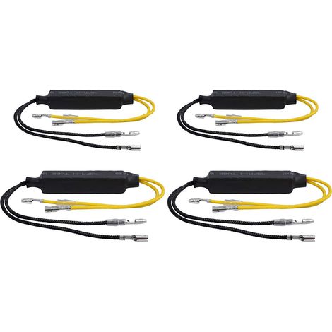 Adaptateur de résistance pour clignotants à 4 LED pour motos, type universel, convient aux motos, scooters, quads et véhicules tout-terrain. (1/3)
