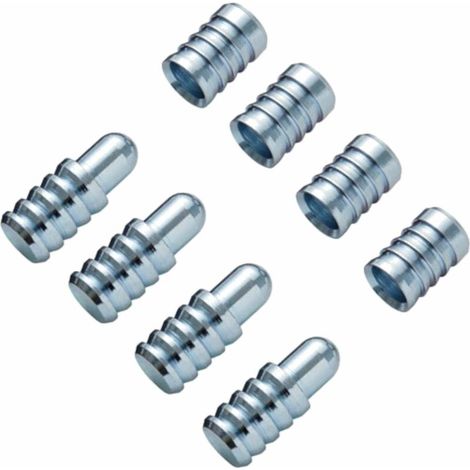 – Lot de 4 goupilles de guidage 8mm – Longueur 24mm pour montage meuble – Pour tables à rallonge et meubles stables (1/2)