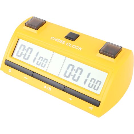 Horloge d'échecs professionnelle numérique, minuteur d'échecs électronique portable et multifonctionnel pour jeux de société (1/5)