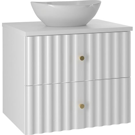 Mobile bagno con lavabo Izae bianco 60cm (1/5)
