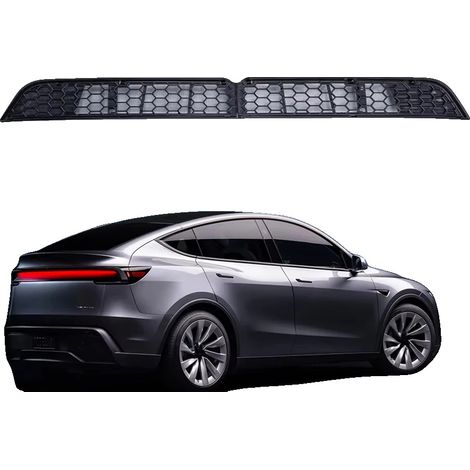 Cubierta de rejilla de malla, ABS de primera calidad, aprox. 300 g, compatible con Tesla Model Y (2025-presente), ajuste personalizado para el parachoques inferior, rejilla de malla desmontable. (1/5)