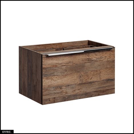 Meuble sous vasque - 60 cm - 2 tiroirs - BOLD OAK (1/5)