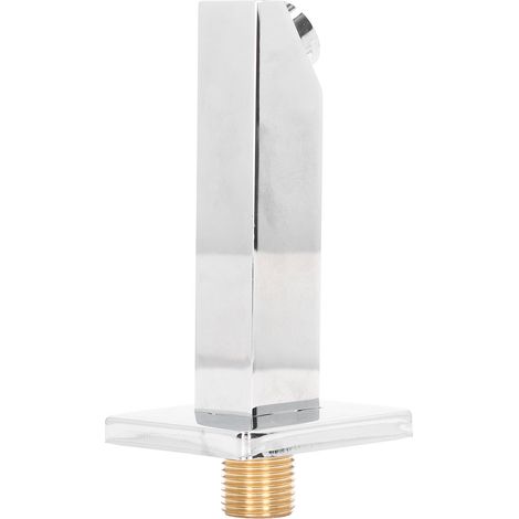 Verdeckter Wasserhahn für Badewanne/Dusche, Wasserablauf unten, ohne Umsteller, Messing, quadratische Form, G1/2-Anschluss. (1/5)