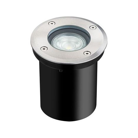 Mantra Foco empotrable de suelo ZERMAT GU10 acero inoxidable IP67 Ø108mm GU10 (No Incl.)