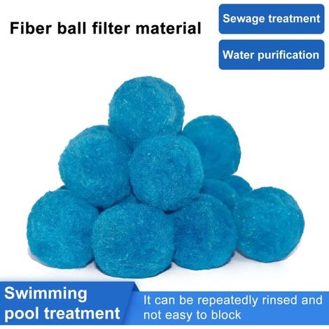 Boule filtrante pour jacuzzi, 1 sachet, durable et fiable, en fibre, pour piscine, spa, filtre pour jacuzzi(200 g) (1/4)