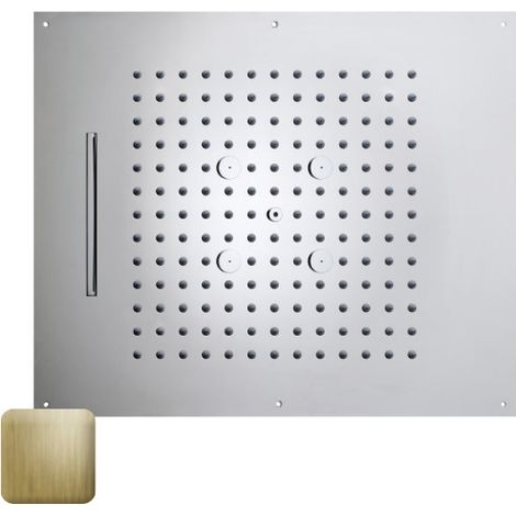 Plafond de douche 3 jets et flexible or brossé Dream - BOSSINI H389300043 (1/2)