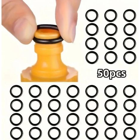 Juego de 50 accesorios para pistola de agua: juntas tóricas, conectores de grifo, anillos de sellado para boquillas - 1,1 cm (1/5)