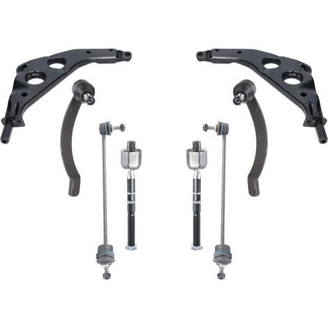 KIT BRACCIO OSCILLANTE 8 PEZZI COMPATIBILE CON MINI MINI (R50, R53) Cooper / Kit Sospensione Completo OE/OEM / Bracci Oscillanti + Testine Sterzo / Sostituzione Diretta OEM