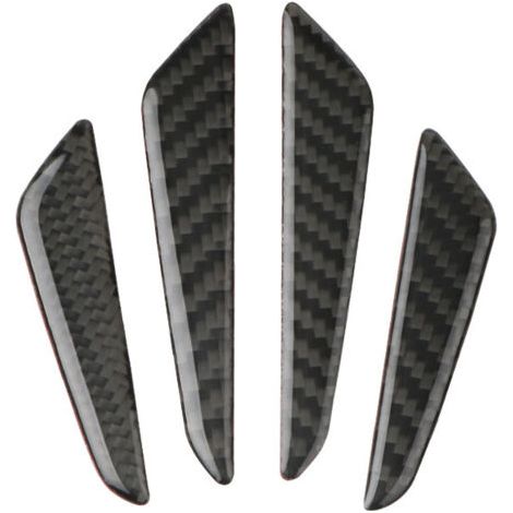 4pcs Garde Fibre de Carbone Bord Porte Pare-Chocs de Protection Inserts Couverture Voiture Universel (1/5)