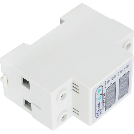 VA‐63A Überspannungs- und Unterspannungsschutzgerät mit LED-Doppelanzeige, Selbstrückstellung, Stromschutz, 220 V Wechselstrom (1/5)