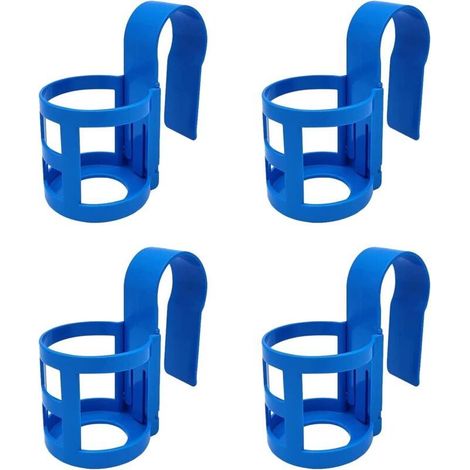 Lntyq 4 Pièces Porte-Gobelets au Bord de la Piscine Porte-Gobelets pour Piscine Hors Sol Gobelet au Bord de la Piscine pour Placer des Boissons Lunettes de Soleil (1/5)