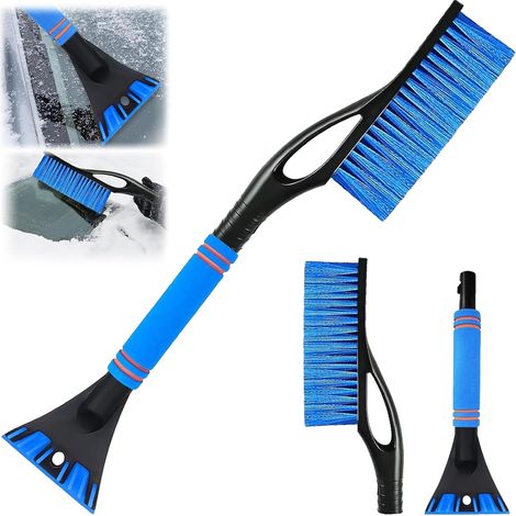 2-in-1 Auto-Schneebürste, Eiskratzer und Schneeräumwerkzeug mit Windschutzscheiben- und Fensterbürste (blau) (1/5)