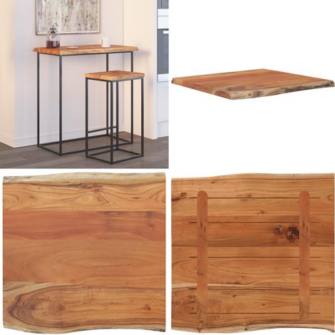 Dessus de table 60x60x2,5 cm carré bois massif acacia - Dessus De Table - Plateau De Table - Bois Massif - Acacia - Design Rustique - Home & Living