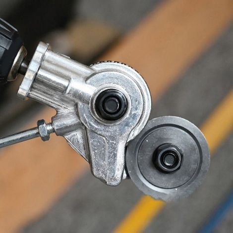 Adaptateur Cisailles Pour Perceuse - Acier Haut Carbone - Coupe Tôle Précise - Pour Perceuses Électriques Et À Batterie - 1 Pièce (1/5)