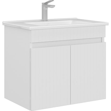 Mobile lavabo "Tivoli 65" - 65 x 45 x 57 cm - Bianco opaco (1/3)
