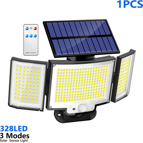 Solarlampe für den Außenbereich, 1 Einheit, 1500 lm, IP65, Sensor, 170 °, 3 Modi, Solarbeleuchtung für den Außenbereich, leistungsstarke Solarlampe für den Außenbereich, leistungsstarke Solarbeleuchtu