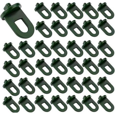 50 Pcs Greenhouse Hook Plastic, accessoires de serre accessoires de serre pour panier suspendu pot jardin extérieur plantes suspendues filet d’isolation plastique ombrage (1/5)