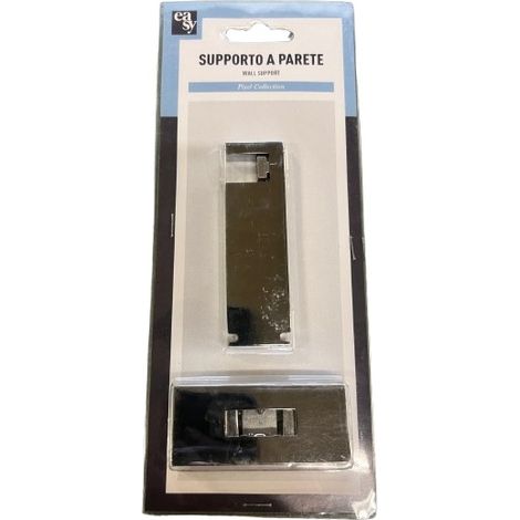 SUPPORTO A PARETE PIATTO MIS.8CM COL.CROMO