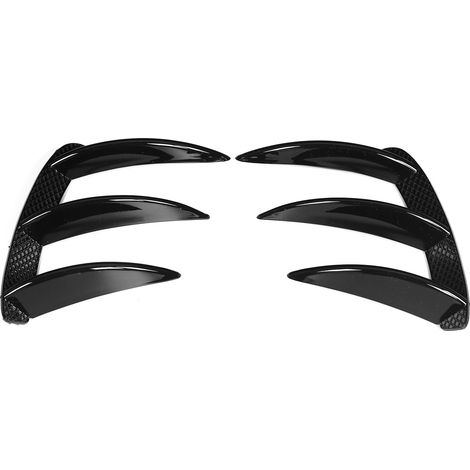 Canard de Pare-chocs Arrière, Fydun Pare-chocs Arrière Lip Splitter Canards Vents Remplacement pour W176 A200 A250 A260 A45 AMG(Noir brillant)