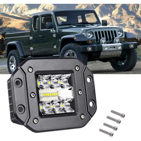 LED-Scheinwerferleiste, 5 Zoll, 39 W, Scheinwerfer, Arbeitsscheinwerfer für Offroad-Autos, LKWs, SUVs, ATVs, 4x4, Traktorboote, 6000 K Nebelscheinwerfer (1/4)