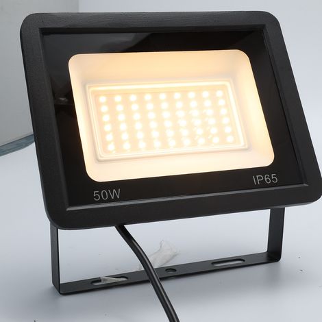 Projecteur LED Extérieur IP65 Imperméable 50W 4750Lm 3000K Lumière Chaude