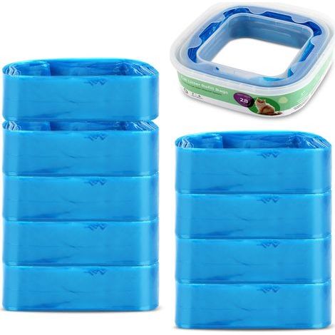 10 Pièces Recharge Poubelle a Couche 4,5M, Recharges pour Litière pour Chat, Sac Poubelle Couche Grande Capacité pour Poubelle, Poubelle à Couches, Bac à Litière pour Chat (1/5)